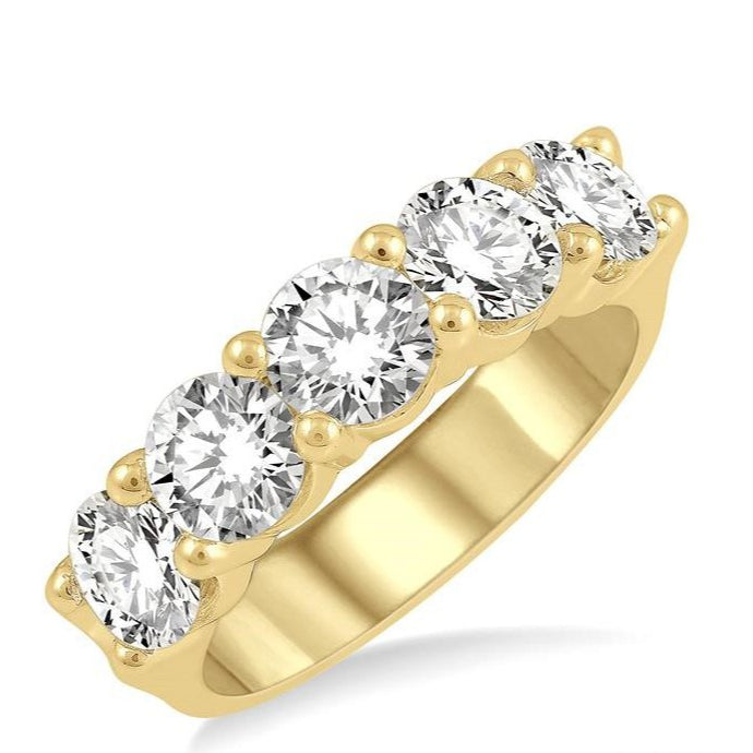 Parkplace Jewelers Round Shape 5 Stone Diamond Wedding Band 33340PPFGYG-2.50