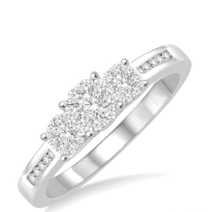 Parkplace Jewelers Round Shape Past Present & Future Lovebright Essential Diamond Ring 36915PPFVWG