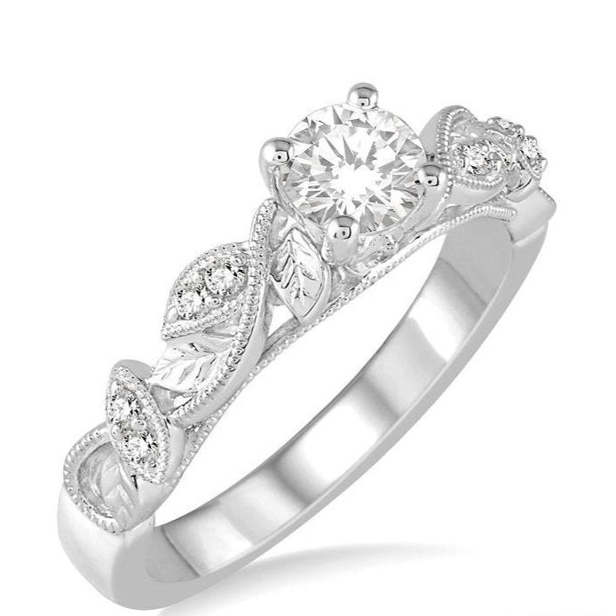 Parkplace Jewelers Round Shape Diamond Engagement Ring 264D5PPFHWG-LE