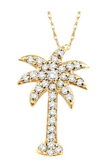 Parkplace Jewelers Palm Tree Diamond Fashion Pendant 63717PPFXPDYG
