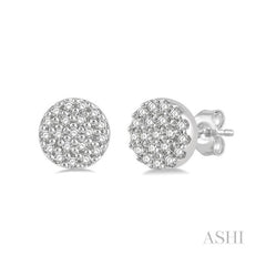 ASHI Disc Petite Diamond Fashion Earrings 646A8PPFSERWG