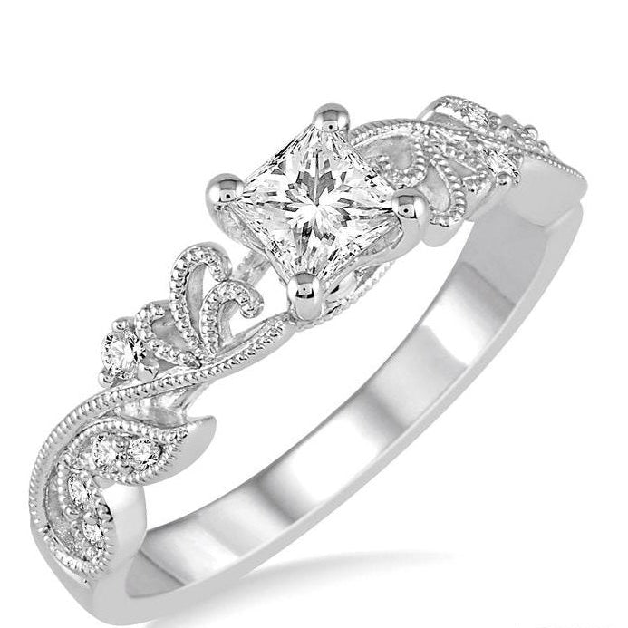 Parkplace Jewelers Princess Shape Diamond Engagement Ring 265D5PPFHWG-LE