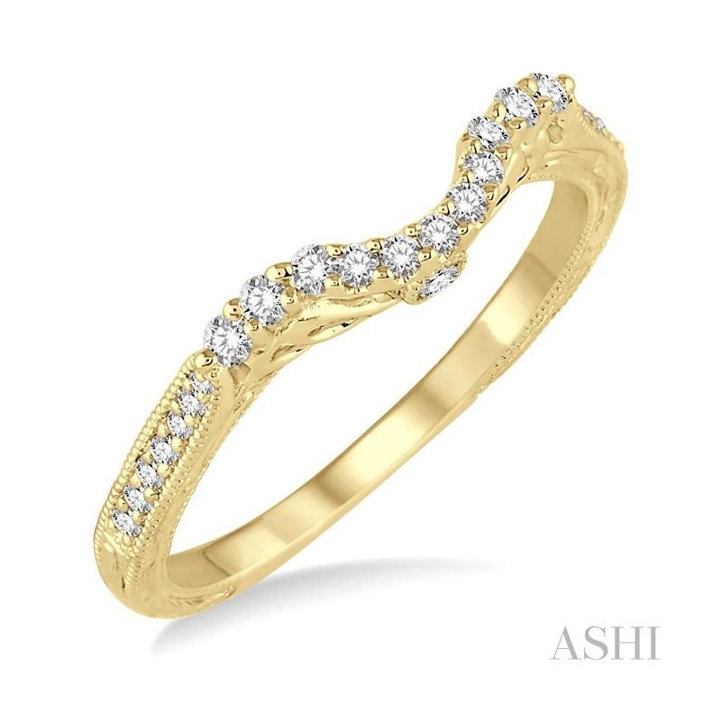 ASHI Diamond Wedding Band 222C7PPFHYG-WB