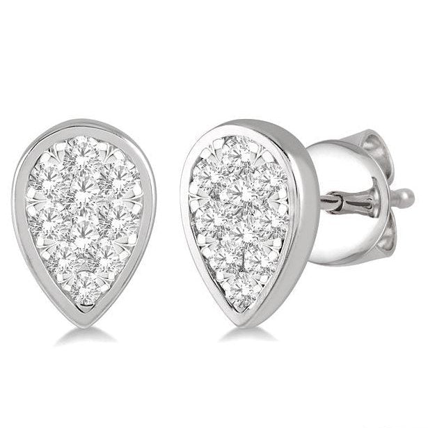 Parkplace Jewelers Pear Shape Lovebright Essential Diamond Stud Earrings 920B5PPFGERWG