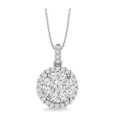 Parkplace Jewelers Round Shape Halo Lovebright Essential Diamond Pendant 94912PPFVPDWG