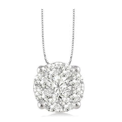 Parkplace Jewelers Round Shape Lovebright Essential Diamond Solitaire Pendant 91755PPFVPDWG