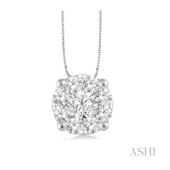 ASHI Round Shape Lovebright Essential Diamond Solitaire Pendant 91755PPFVPDWG