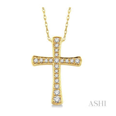 ASHI Cross Diamond Pendant 95648PPFVPDYG
