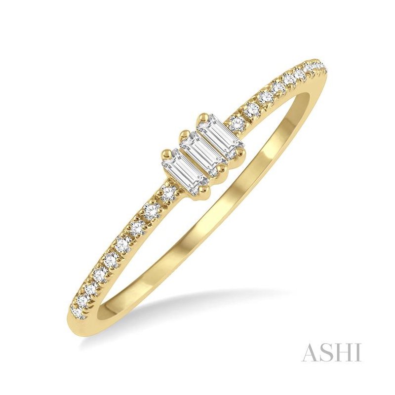 ASHI Stackable Petite Baguette Diamond Fashion Ring 386G7PPTGYG