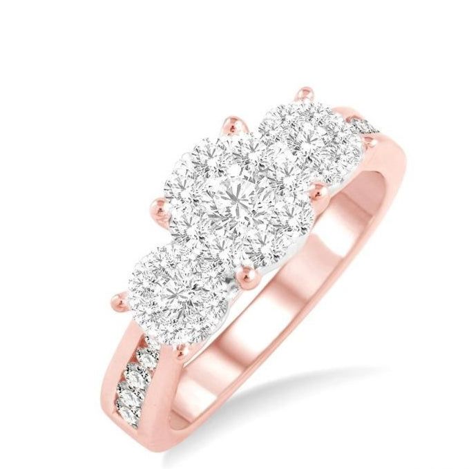 Parkplace Jewelers Round Shape Past Present & Future Lovebright Essential Diamond Ring 36912PPFVPW