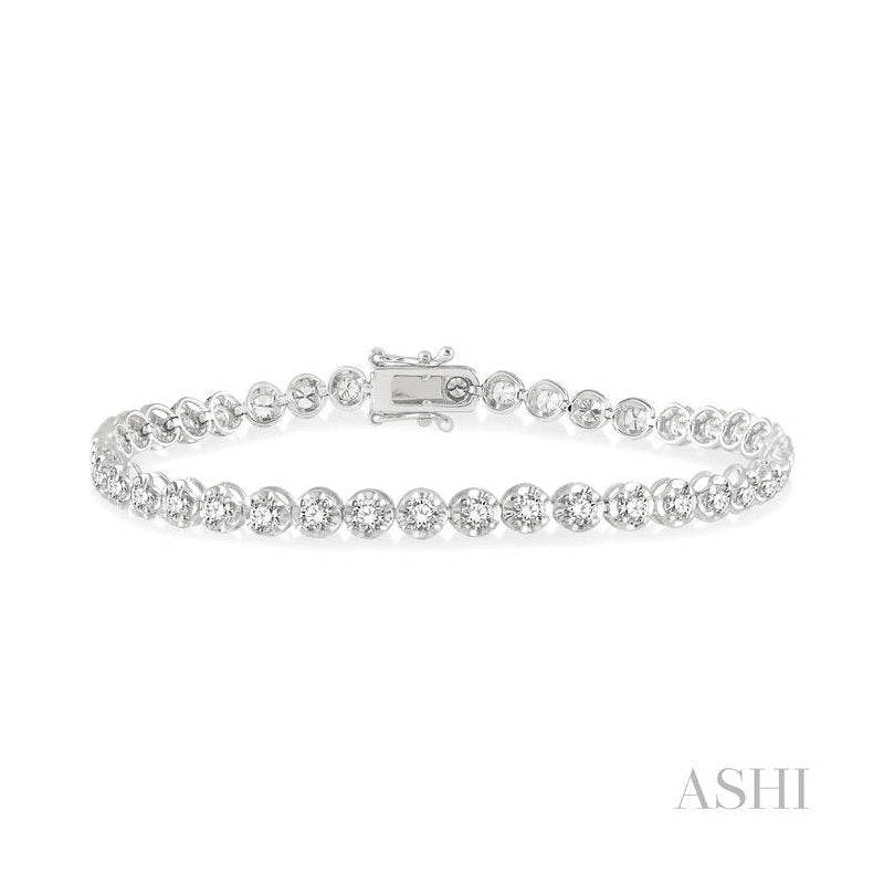 ASHI Illusion Diamond Tennis Bracelet 70253PPFGWG