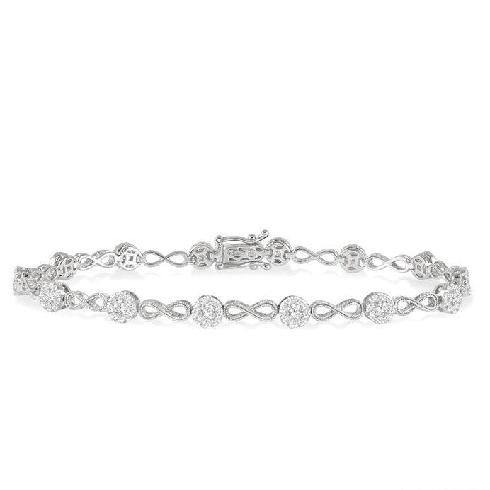Parkplace Jewelers Lovebright Diamond Infinity Link Bracelet 70181PPFGWG