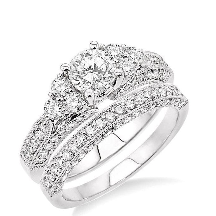 Parkplace Jewelers Round Shape Diamond Wedding Set 25630PPFRWG-WS-1.70