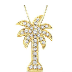 Parkplace Jewelers Palm Tree Diamond Fashion Pendant 63783PPFXPDYG