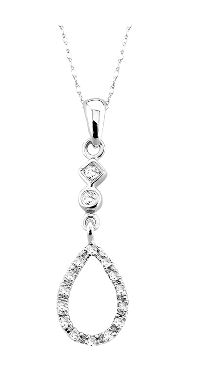 Parkplace Jewelers Pear Shape Diamond Pendant 92058PPFCPDW