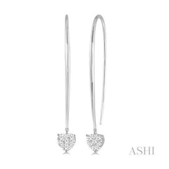 ASHI Heart Shape Lovebright Essential Diamond Earrings 927A3PPFHERWG