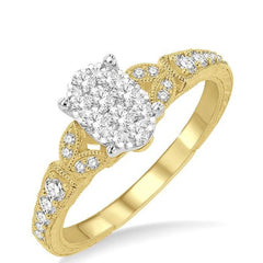 Parkplace Jewelers Oval Shape Lovebright Diamond Engagement Ring 129G3PPFHYW