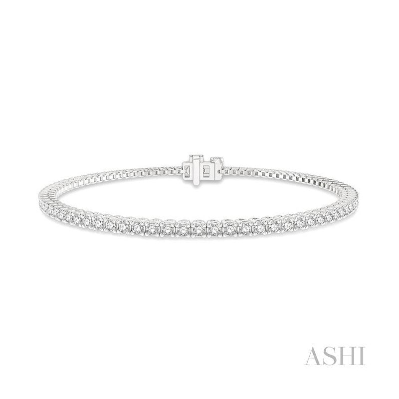 ASHI Diamond Tennis Bracelet 73371PPFGWG