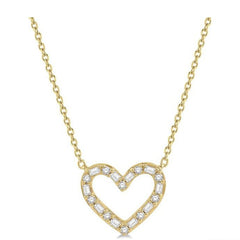 Parkplace Jewelers Heart Shape Baguette Diamond Pendant 992GQPPFHNKYG