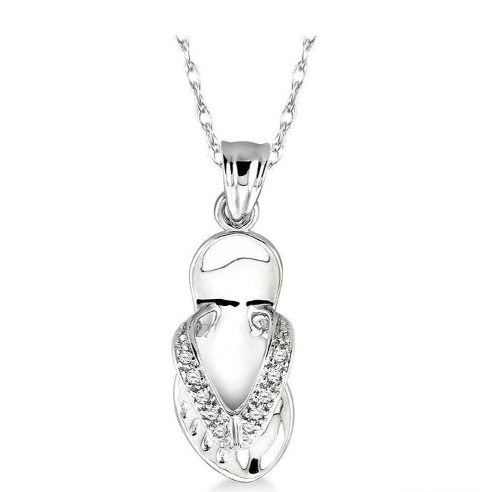 Parkplace Jewelers Flip Flop Diamond Fashion Pendant 91789PPFSPDW