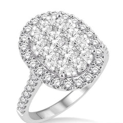 Parkplace Jewelers Oval Shape Halo Lovebright Essential Diamond Engagement Ring 13270PPFVWG-2.00