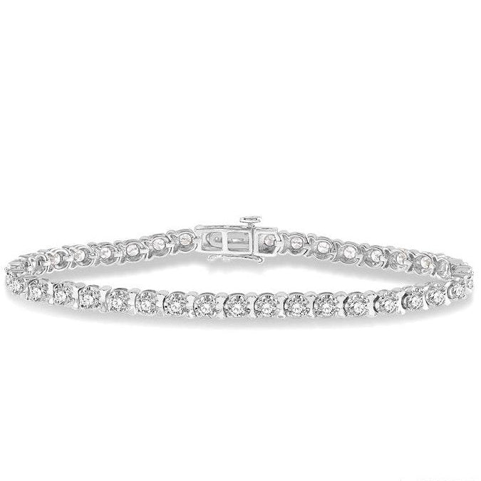 Parkplace Jewelers Tulip Diamond Tennis Bracelet 70245PPFGWG