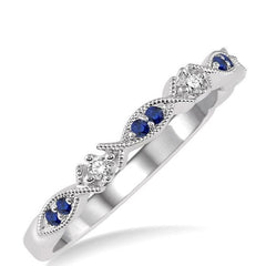 Parkplace Jewelers Alternate Gemstone & Diamond Band 46419PPFVSPWG