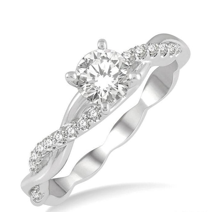 Parkplace Jewelers Round Shape Diamond Engagement Ring 263J3PPFHWG-LE