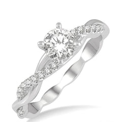 Parkplace Jewelers Round Shape Diamond Engagement Ring 263J3PPFHWG-LE