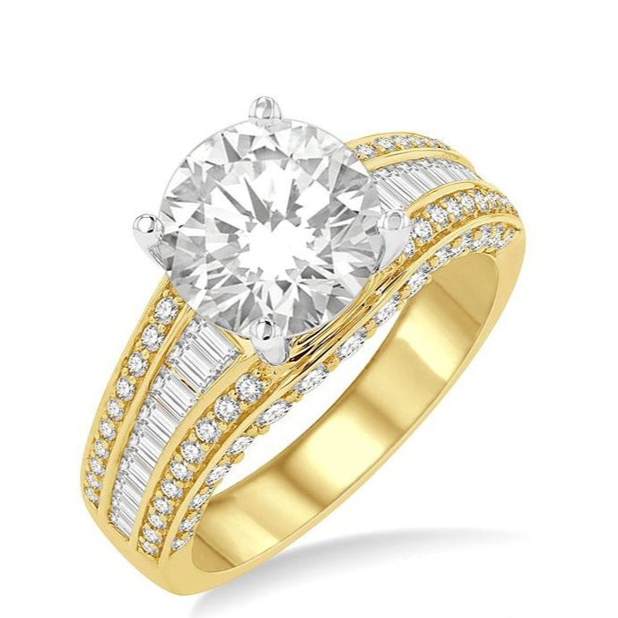 Parkplace Jewelers Round Shape Semi-Mount Diamond Engagement Ring 200K0PPFVYW-SM-1.20