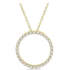 Parkplace Jewelers Circle Diamond Pendant 900H1PPFGPDYG