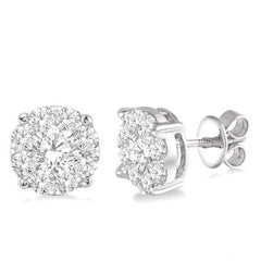 Parkplace Jewelers Round Shape Lovebright Essential Diamond Stud Earrings 91750PPFVERWG-2.10