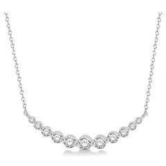 Parkplace Jewelers Graduated Diamond Fixed Smile Necklace 990HVPPFGNKWG