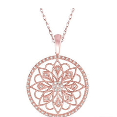 Parkplace Jewelers Floral Circle Diamond Fashion Pendant 98567PPTSPDPG