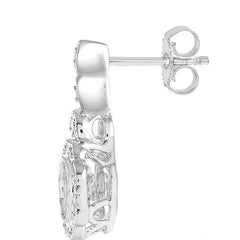 Parkplace Jewelers Silver Round Shape Emotion Diamond Fashion Earrings 80099PPSXSLER