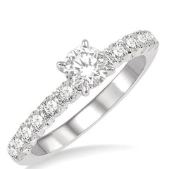 Parkplace Jewelers Round Shape Endless Embrace Semi-Mount Diamond Engagement Ring 241K2PPFHWG-SM