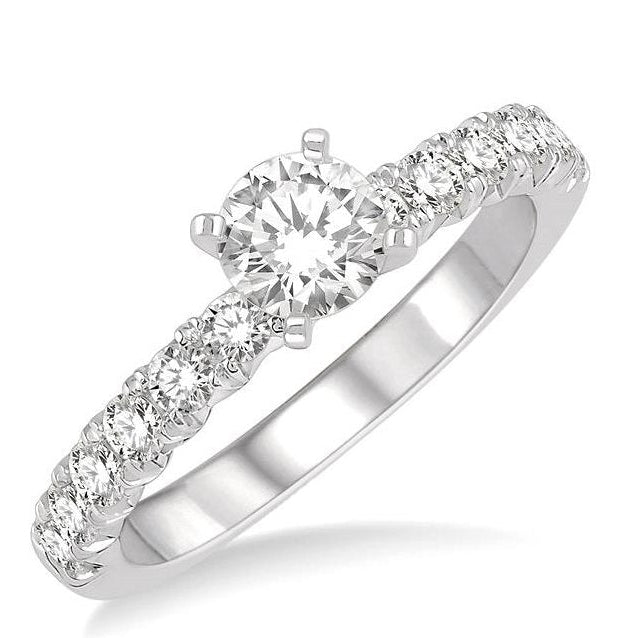 Parkplace Jewelers Round Shape Endless Embrace Diamond Engagement Ring 242K3PPFHWG-LE