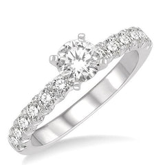 Parkplace Jewelers Round Shape Endless Embrace Diamond Engagement Ring 242K3PPFHWG-LE