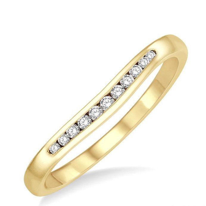 Parkplace Jewelers Curved Diamond Wedding Band 30358PPFGYG