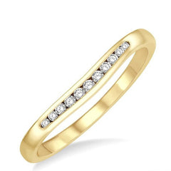 Parkplace Jewelers Curved Diamond Wedding Band 30358PPFGYG