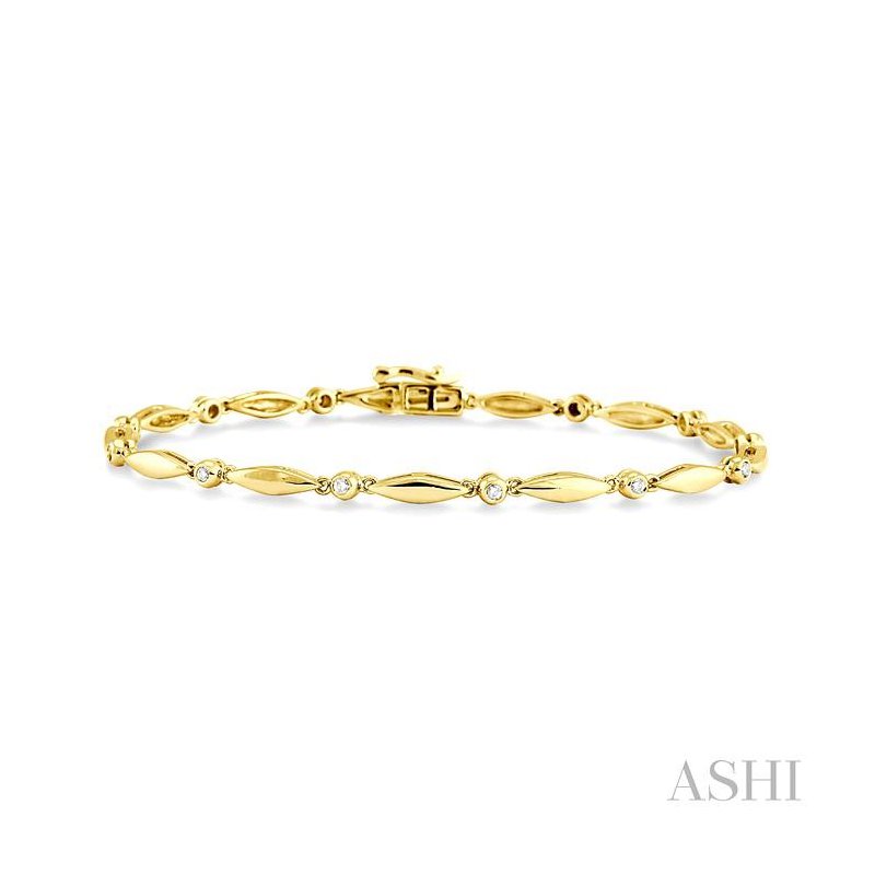 ASHI Boat Diamond Bracelet 7557QPPTXYG