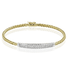 Bangle in 18k Gold with Diamonds LB2231 WHITE 18K X