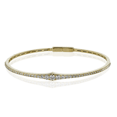 Bangle in 18k Gold with Diamonds LB2310 WHITE 18K X