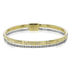 Bangle in 18k Gold with Diamonds LB2442 WHITE 18K X WHITE
