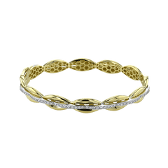 Bangle in 18k Gold with Diamonds LB2456 WHITE 18K X 2T
