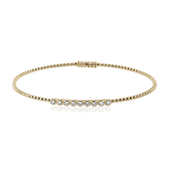 Bangle in 18k Gold with Diamonds LB2519-Y WHITE 18K X WHITE