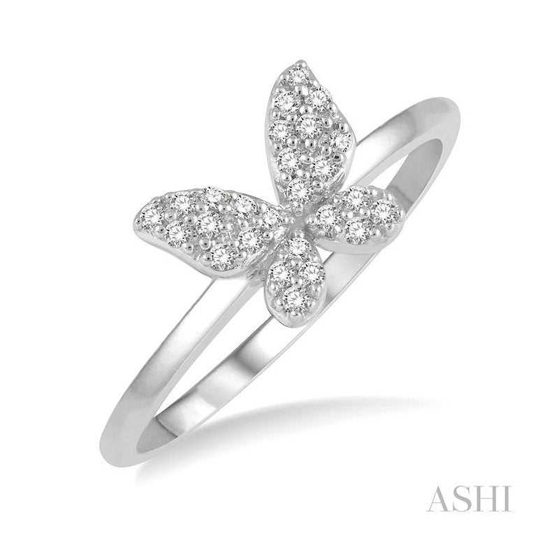 ASHI Stackable Butterfly Petite Diamond Fashion Ring 386A8PPTSWG