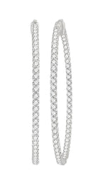 Parkplace Jewelers Inside-Out Diamond Hoop Earrings 629C0PPFGERWG-4.00