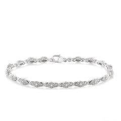 Parkplace Jewelers Silver Diamond Bracelet 85268PPSSSLTB