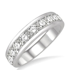 Parkplace Jewelers 11 Stone Channel Set Diamond Wedding Band 33310PPFGWG-1.50
